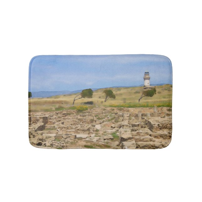 Tapis De Bain Watercolor lighthouse (Devant)