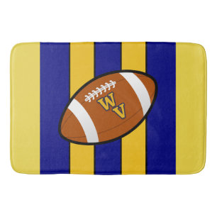 Tapis De Bain West Virginia Football Blue and Gold Pride