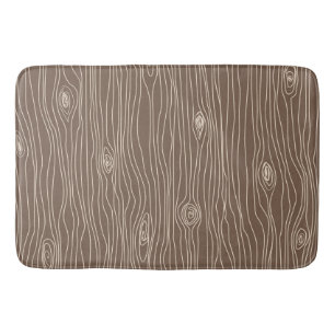 Tapis De Bain Whimsical Rustic Wood Grain Forêt de bois