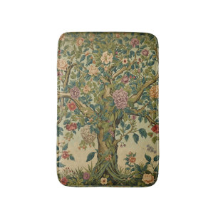 Tapis De Bain William Morris Arbre de Vie Vintage Préraphaélite