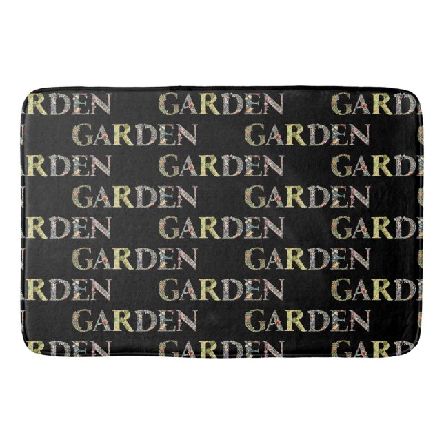 Tapis De Bain William Morris Floral Garden Moto et cadre (Devant)