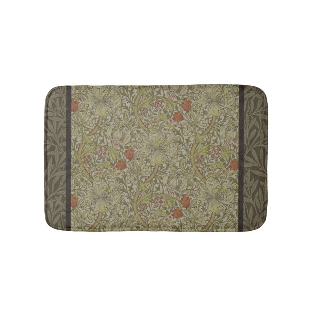 Tapis De Bain William Morris Floral Lys willow art design (Devant)