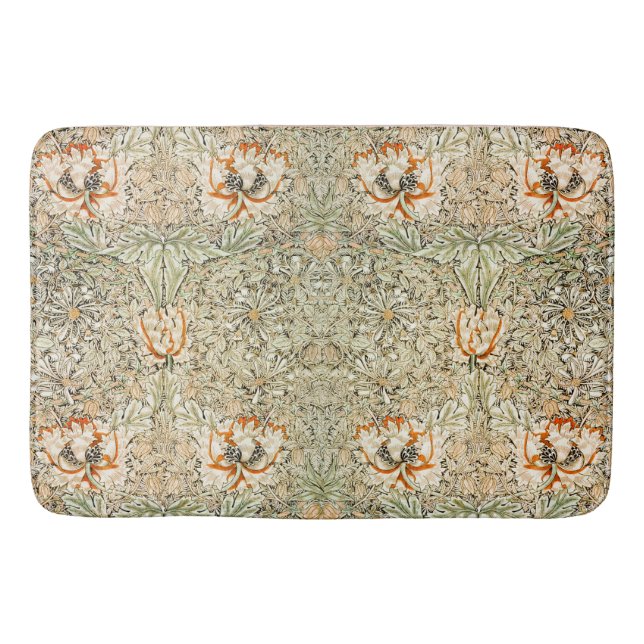 Tapis De Bain William * Morris Honeysuckle Peach Botanical Peach (Devant)