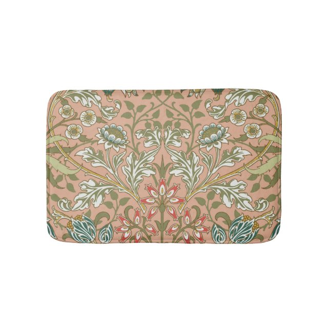 Tapis De Bain William Morris Hyacinth Flower Rose Art (Devant)
