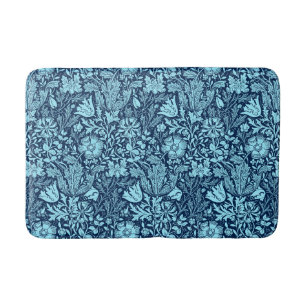 Tapis De Bain William Morris Jacobean Floral - Indigo Blue
