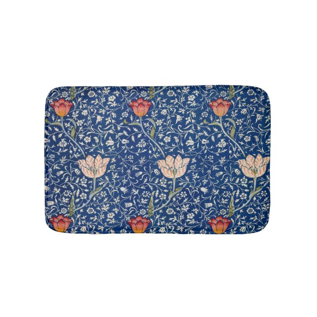 Tapis De Bain William Morris Medway Floral bleu (Devant)