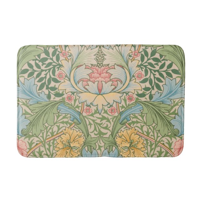 Tapis De Bain William Morris Myrtle Fleur Floral Botanique (Devant)