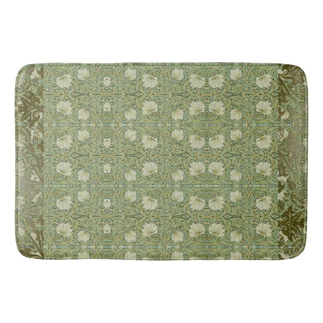 Tapis De Bain William * Morris Pimpernel Green Floral (Devant)