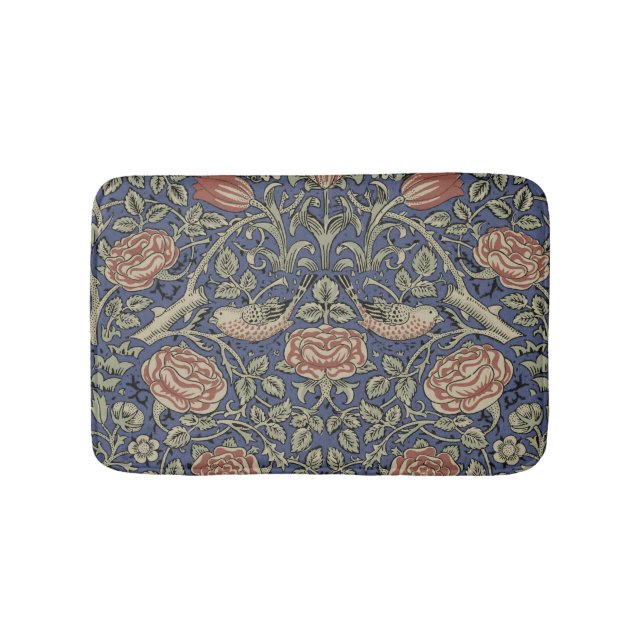 Tapis De Bain William Morris Tudor Fond d'écran Rose (Devant)