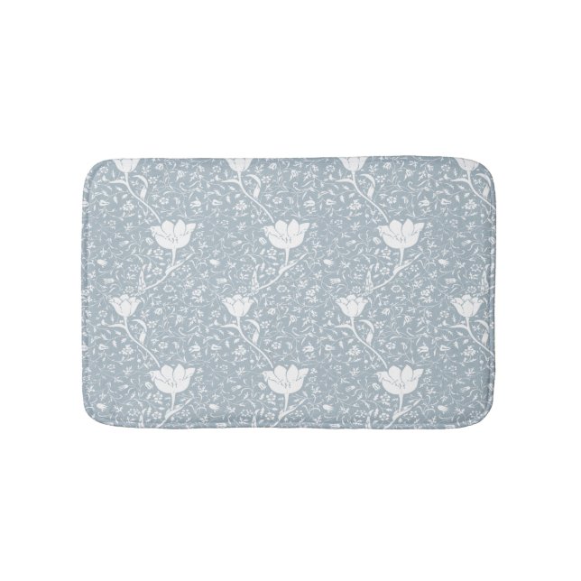Tapis De Bain William Morris Tulips en Motif blanc (Devant)