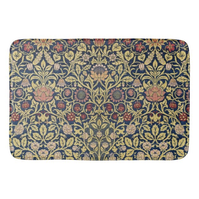 Tapis De Bain William Morris Violet et Columbine Art (Devant)