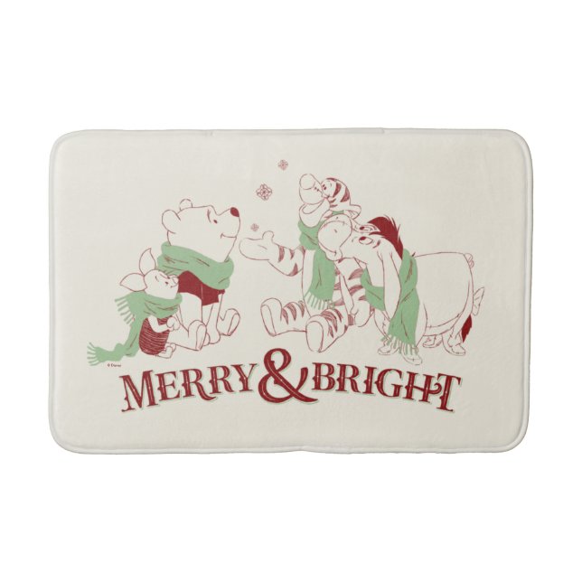 Tapis De Bain Winnie l'Ooh | Merry & Bright (Devant)