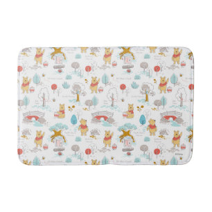 Tapis De Bain Winnie l'Ourson  Dans le bois des Cent Acres