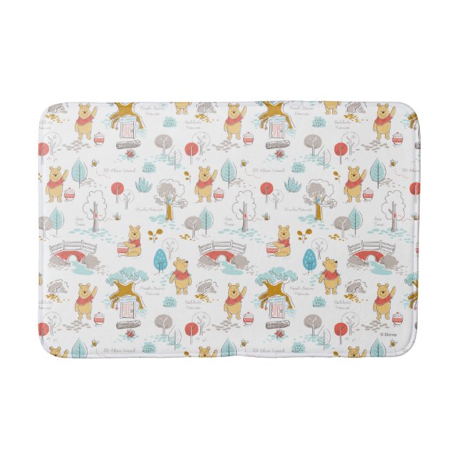 Tapis De Bain Winnie l'Ourson| Dans le bois des Cent Acres (Devant)