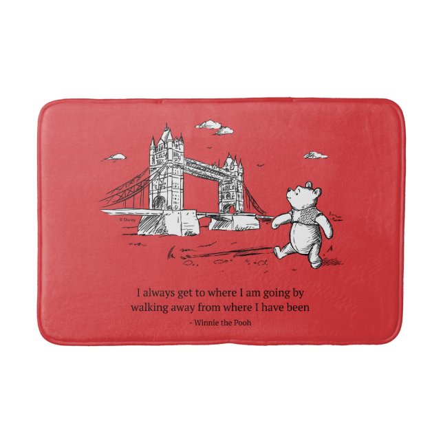 Tapis De Bain Winnie l'Ourson| J'arrive toujours là où je vais (Devant)