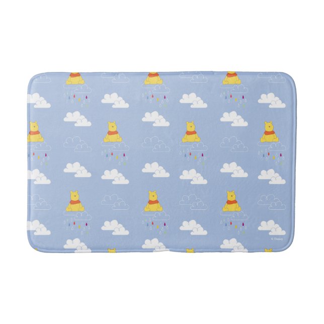Tapis De Bain Winnie l'Ourson| Motif de la pluie nuageuse (Devant)