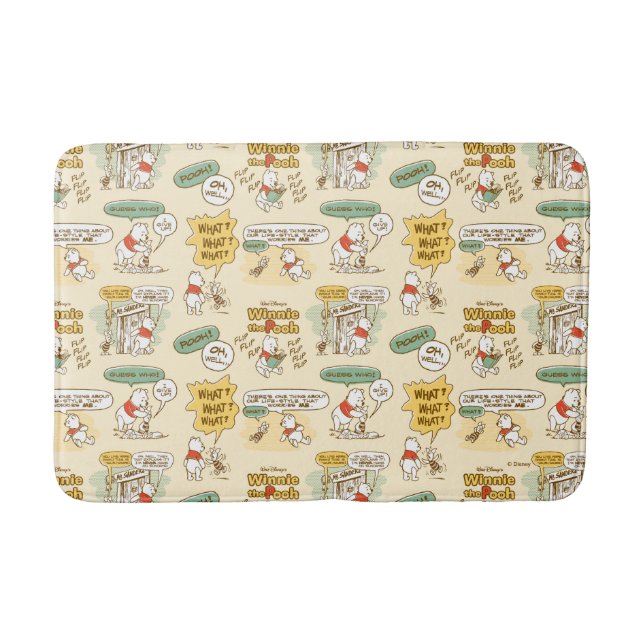 Tapis De Bain Winnie l'Ourson| Motif de style bande dessinée (Devant)