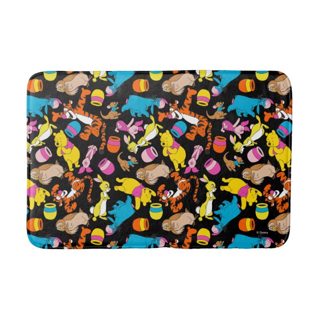 Tapis De Bain Winnie l'Ourson| Motif des amis lumineux (Devant)
