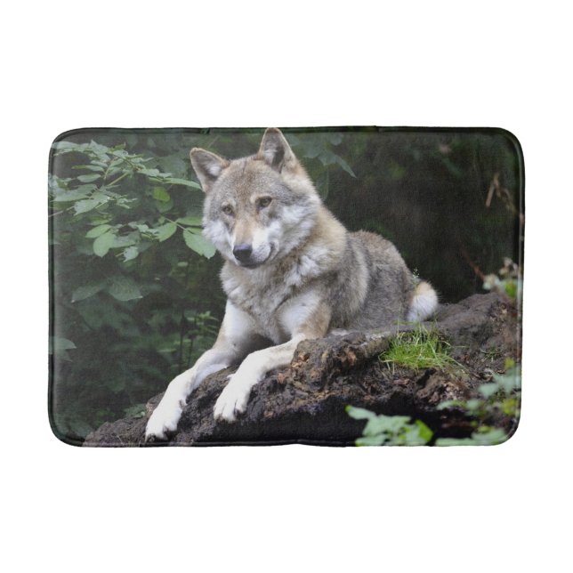 Tapis De Bain Wolf dans une salle de bain à rebord (Devant)
