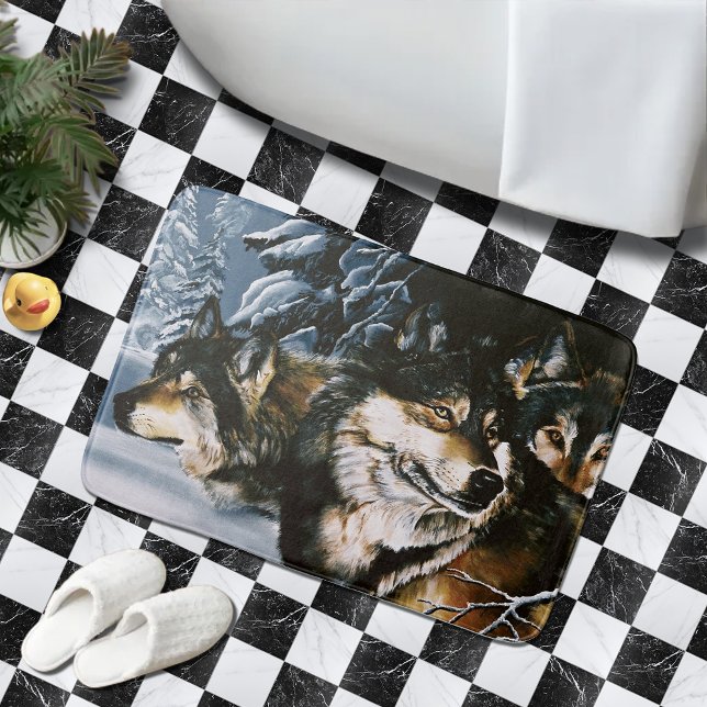 Tapis De Bain Wolf Pack (Créateur téléchargé)