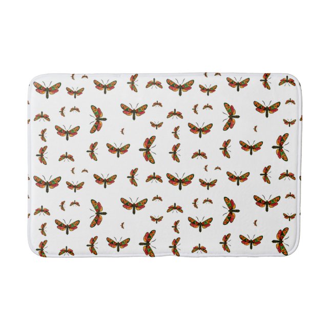 Tapis De Bain Zygaena carniolica - La teigne de Burnet Crepuscul (Devant)