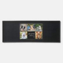 Tapis de bar personnalisé Chien 5 Photo Cadeau po