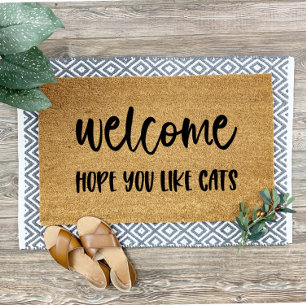 Tapis de bienvenue pour les amoureux des chats