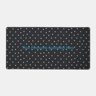 Tapis de bureau à points personnalisé avec citatio