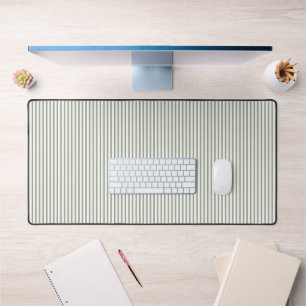 Tapis de bureau à rayures vertes