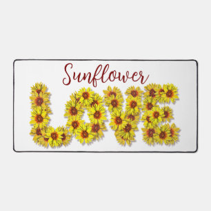 Tapis de bureau Amour Tournesol