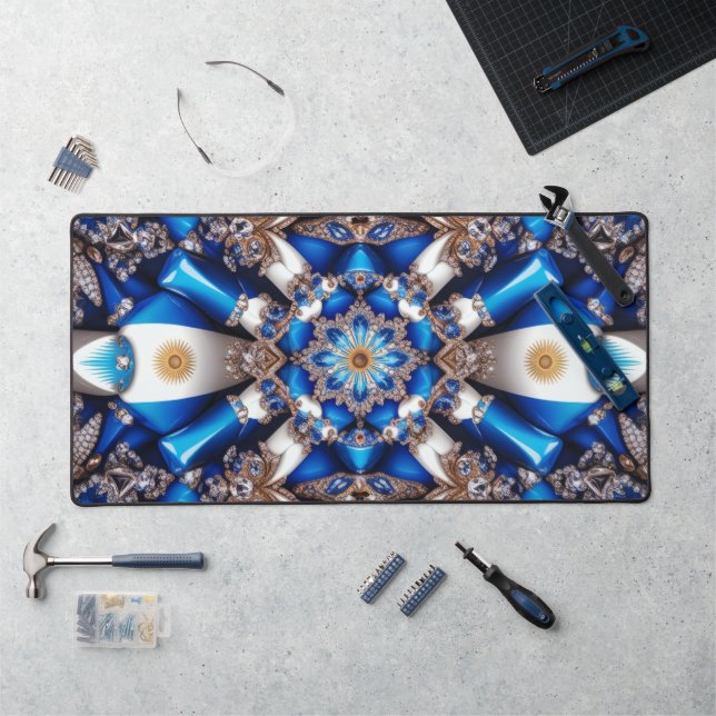 Tapis de bureau aux couleurs de l'Argentine (Poste de travail)