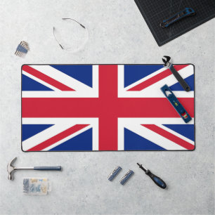 Tapis de bureau avec drapeau du Royaume-Uni