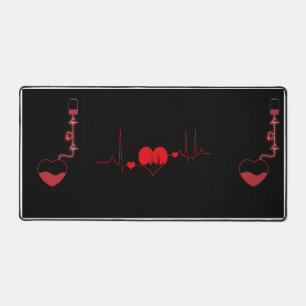 Tapis de bureau avec rythme cardiaque et don de sa