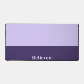 Tapis de bureau bicolore violet minimaliste