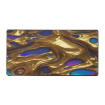 Tapis de bureau - Bleu & Or