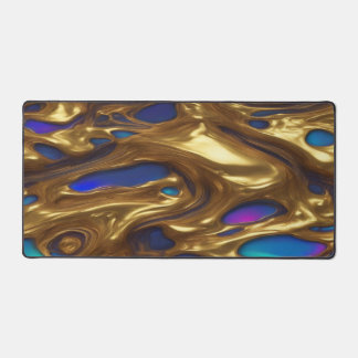 Tapis de bureau - Bleu & Or