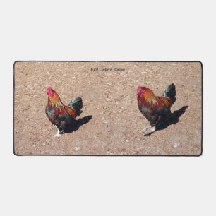Tapis de bureau Coq doré