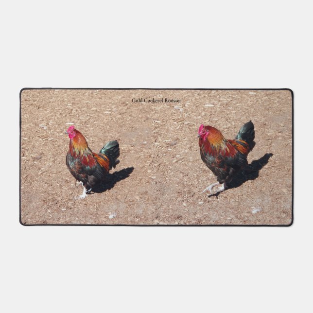 Tapis de bureau Coq doré (Recto)