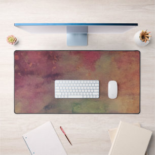 Tapis de bureau d'art aquarelle abstrait coloré