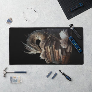 Tapis de bureau de la bibliothèque du dragon de fa