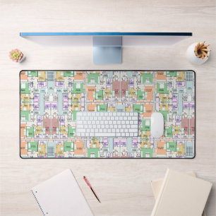 Tapis de bureau élégant et fonctionnel de plan dir