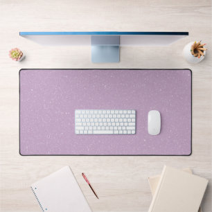 Tapis de bureau en lavande souple - minimaliste et