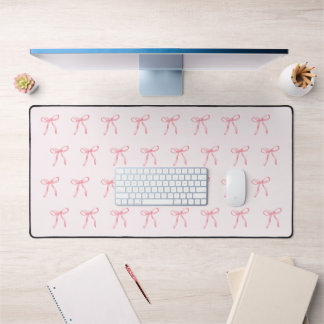 Tapis de bureau en ruban couleur rose