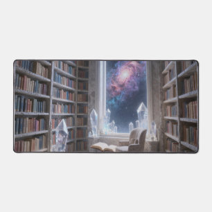 Tapis de bureau esthétique Bibliothèque Cosmique -