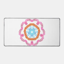 Tapis de bureau floral