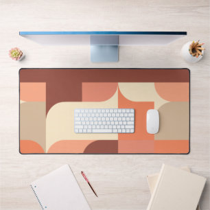 Tapis de bureau géométrique abstrait rétro moderne