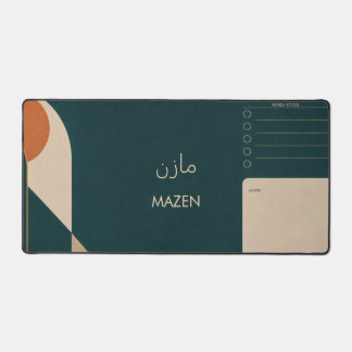 Tapis de bureau géométrique MAZEN personnalisé Heb