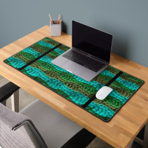 Tapis de bureau - Motif de vague au crochet