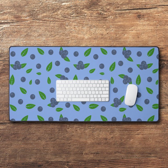 Tapis de Bureau Motif Myrtille (Blueberry Desk Mat)