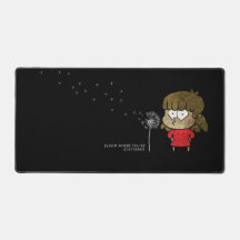Tapis de bureau motivant mignon